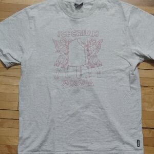 Icecream Brand T-Shirt in Light Gray